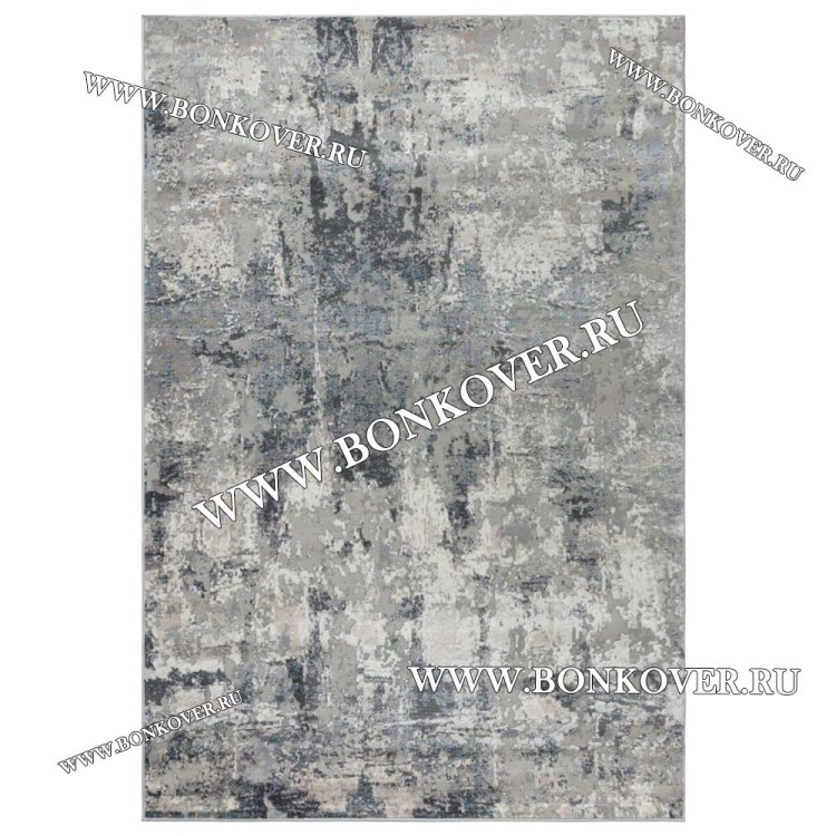 Ковер Абстракция Дизайн 88 Серый с Синим